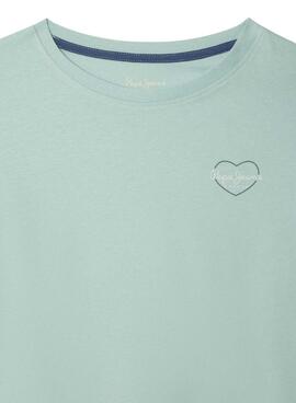 T-shirt Pepe Jeans Giana bleu turquoise pour fille