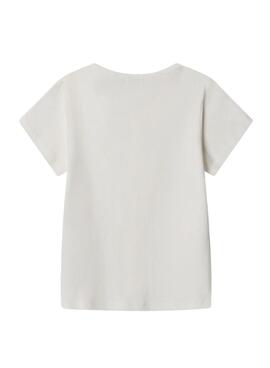 T-shirt Pepe Jeans Angy blanc pour fille