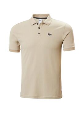 Polo Helly Hansen Driftline beige pour homme.