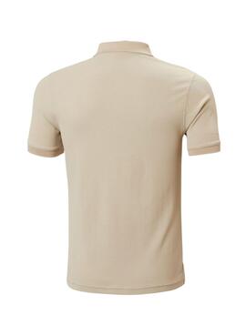 Polo Helly Hansen Driftline beige pour homme.