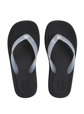 Sandales en jelly à semelle crantée en caoutchouc pour femme de la marque Tommy Jeans.