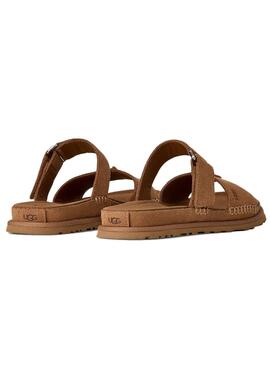 Sandales UGG GoldenGaze Slide Chestnut pour femme