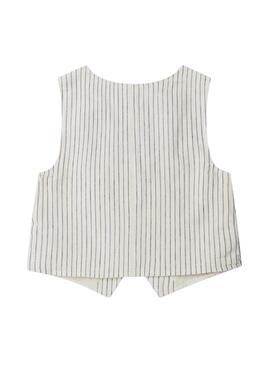 Gilet Pepe Jeans Izzy à rayures diplomatiques pour fille