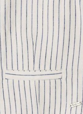 Gilet Pepe Jeans Izzy à rayures diplomatiques pour fille