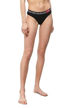 String Calvin Klein 1981 Bold Noir Femme
