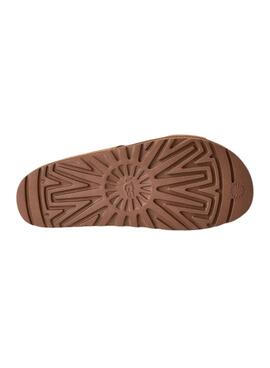Sandales UGG Goldenstar Hi Cutout Slide Chestnut pour femme.