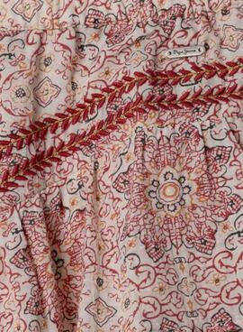 Shorts Pepe Jeans Hella imprimé floral pour fille.