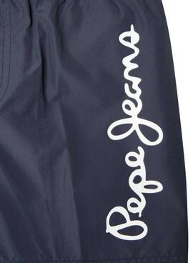 Maillot de bain Pepe Jeans Logo bleu marine pour garçon