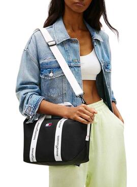 Sac à main Tommy Jeans Essential Mini tote noir pour femme