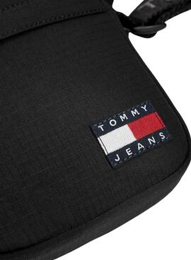 Sac Tommy Jeans reporter Essential Ripstop noir pour homme