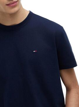 T-shirt Tommy Jeans Sflag marine pour homme