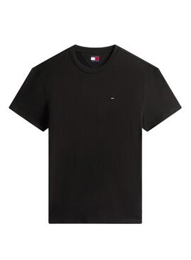 T-shirt Tommy Jeans Sflag noir pour homme