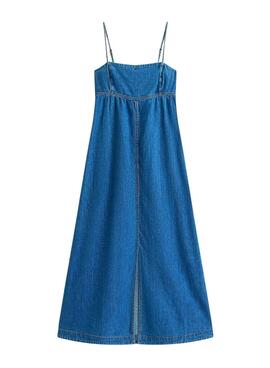 Robe Tommy Jeans en chambray maxi pour femme