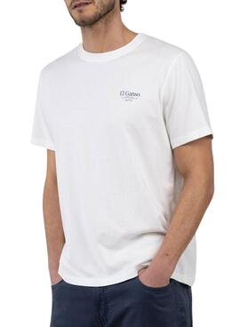 T-shirt El Ganso Pois blanc pour homme