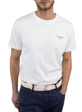 T-shirt El Ganso Pois blanc pour homme