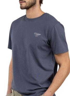 T-shirt Le Ganso Poissons bleu pour homme