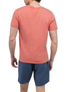 T-shirt El Ganso Dyed corail pour homme