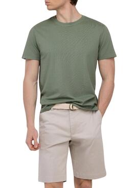T-shirt El Ganso Dyed verte pour homme
