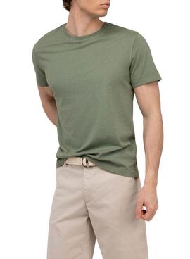 T-shirt El Ganso Dyed verte pour homme