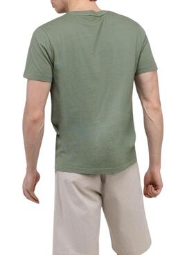 T-shirt El Ganso Dyed verte pour homme