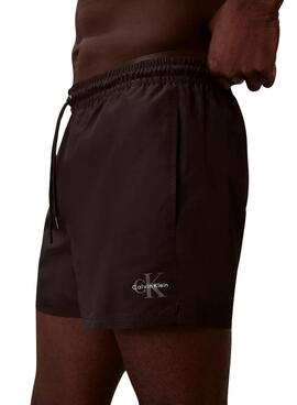 Maillot Calvin Klein Jeans Drawstring noir pour homme