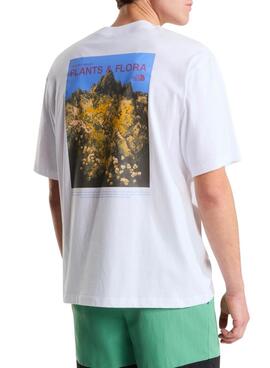 Camiseta The North Face Plant and Flora blanc pour homme.