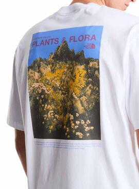 Camiseta The North Face Plant and Flora blanc pour homme.