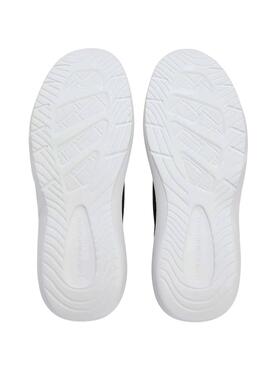 Chaussures Tommy Hilfiger Knit Extralight noir pour femme