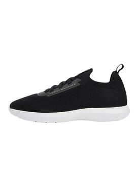 Chaussures Tommy Hilfiger Knit Extralight noir pour femme