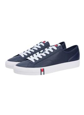 Chaussures Tommy Jeans en cuir Archive avec logo marin pour homme
