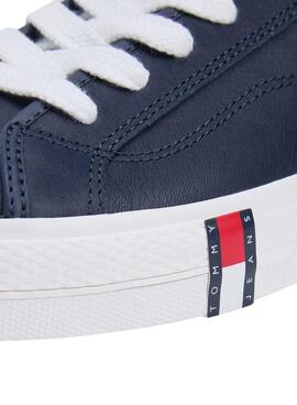 Chaussures Tommy Jeans en cuir Archive avec logo marin pour homme