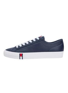 Chaussures Tommy Jeans en cuir Archive avec logo marin pour homme