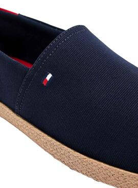 Espadrilles Tommy Hilfiger Core avec logo marine pour homme.