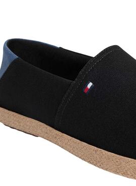 Espadrilles Tommy Hilfiger Core avec logo noir pour homme