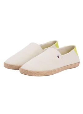 Espadrilles Tommy Hilfiger Core avec logo beige pour homme