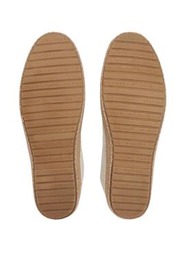 Espadrilles Tommy Hilfiger Core avec logo beige pour homme