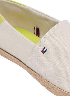 Espadrilles Tommy Hilfiger Core avec logo beige pour homme