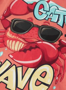 Maillot Name It Fane orange pour garçon