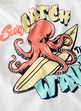 T-shirt Name It Fane blanc pour garçon