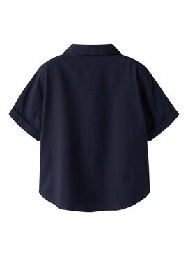Chemise Name It Filip marine pour garçon