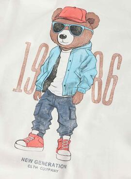 T-shirt Name It Dobs blanc pour garçon