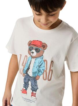 T-shirt Name It Dobs blanc pour garçon