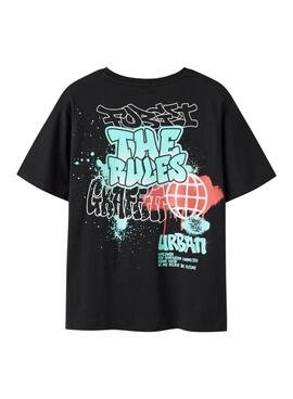 T-shirt Name It Flynn noir pour garçon