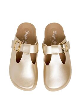 Sabots Pepe Jeans Oban Great dorés pour fille