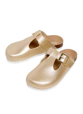 Sabots Pepe Jeans Oban Great dorés pour fille