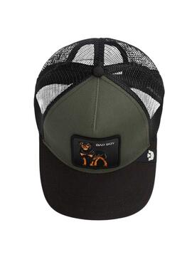 Casquette Goorin Bros Bad boy verte et noire pour homme.