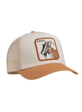 Casquette Goorin Bros The Goat blanc et moutarde pour homme
