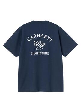 T-shirt Carhartt Eightynine bleue pour homme.