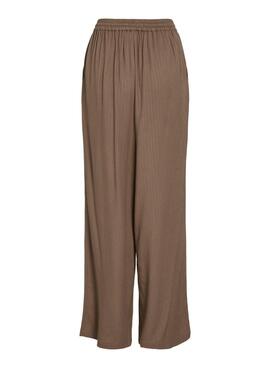 Pantalon Vila Vizina marron pour femme