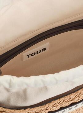 Sac Tous moyen Scoubidou naturel et noir pour femme